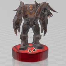 garrosh jefe wow mundo de warcraft juego 3d print model - Mito3D