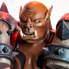 garrosh hellscream-world warcraft game fantasy busts characters wow orc horde 3d print model - Mito3D