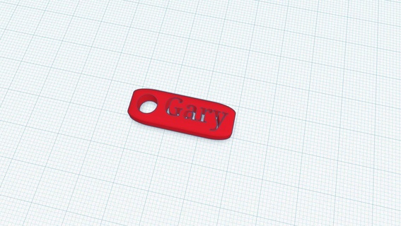 gary keychain name fun 3d print model - Mito3D