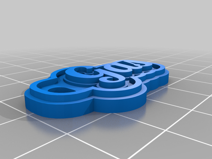 Gas angepasst Schlüsselanhänger 3d print model - Mito3D