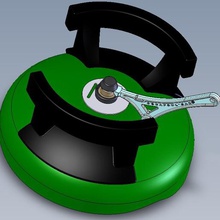 gas bottle opener - d capsul'gaz tool house accessory security 3d print model - Mito3D