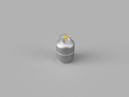 gas bote cilindro llavero modelo frasco tanque gaslp 3d print model - Mito3D
