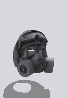 Gas Maske Ring Schmuck 3d print model - Mito3D
