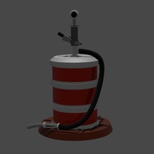 gas pump barrel game keg scifi necromunda resin warhammer nuln oil slick 3d print model - Mito3D