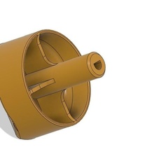 gas estufa mando artilugio Horno Cocinando botón único diseño 3d print model - Mito3D