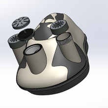 gás vírus mascarar lavável hermeticamente selado ferramenta coroa realmask real ergonômico respirador Pintável 3d print model - Mito3D