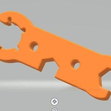 gasflaschenschl ssel gaz bottle opener tool nut 3d print model - Mito3D