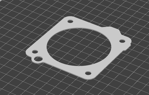 gasket fiat stilo 18 style board admission butterfly 3d print model - Mito3D
