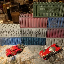 gaslands - shipping containers game toy wargaming terrain wargame model scatter miniature scenery miniatures mini mad max madmax 3d print model - Mito3D