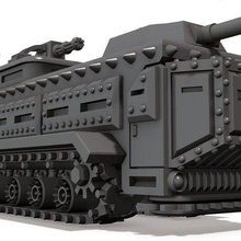 Gaslands ônibus Pós apocalíptico veículo lança chamas tanque jogos guerra martelo 40k brinquedo 3d print model - Mito3D