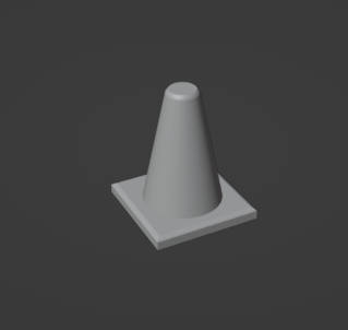 gaslands construction cone Game creepyhero studios 3d print model - Mito3D