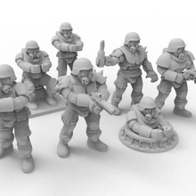 gaslands tripulação jogo brinquedo warhammer wargaming scout pós-apocalíptica necromunda miniatura mad max 40k 20mm 15mm 3d print model - Mito3D
