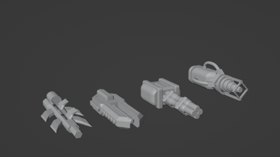 Gaslands enerji silah Ayarlamak oyun ark projektör lazer tabanca ürpertici kahraman stüdyolar 3d print model - Mito3D