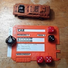 gaslands vehicle dice template game templates 3d print model - Mito3D