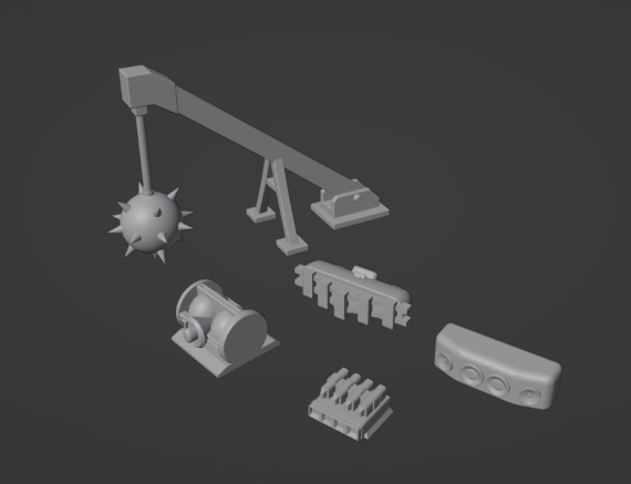 gaslands strano arma impostato altoparlante battitore grav gun booster creepyhero studi 3D print model - Mito3D