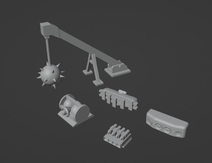 gaslands strano arma impostato altoparlante battitore grav gun booster creepyhero studi 3d print model - Mito3D