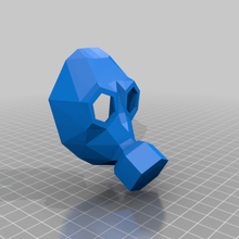 gasmask lowpoly a arte 3d print model - Mito3D
