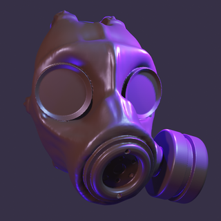 gaz maskesi mıknatıs garip gotik bdsm 3d print model - Mito3D