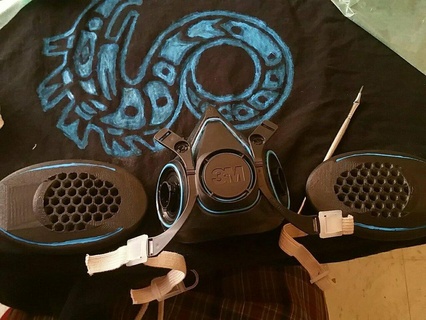 gasmask respirator mod mask costume 3d print model - Mito3D