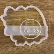gastly Pokémon biscuit coupeur biscuits cortador Kawai 3d print model - Mito3D
