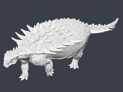 gastonia 1 35 anquilossauro nodossauro animal monstro dinossauro jurássico parque mundo realista cientificamente preciso escala figura apoiado stl 3d print model - Mito3D