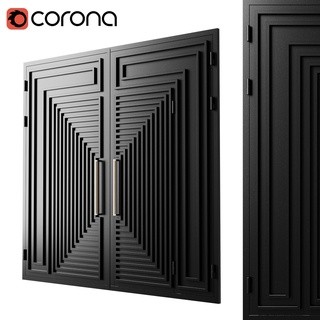 gate black loft chrome wood 3d print model - Mito3D