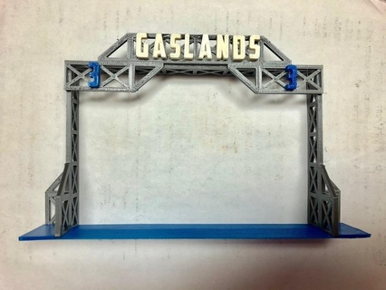 portón números base tabletop terrain gaslands puertas juego juguete 3d print model - Mito3D