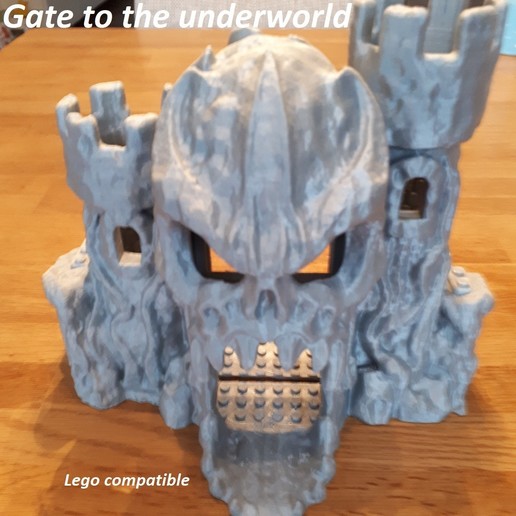 gate underworld lego compatible game castle 3D print model - Mito3D