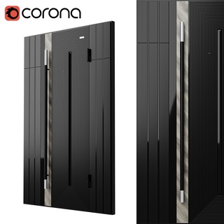 gate verona gate black chrome verona wood  3d print model - Mito3D