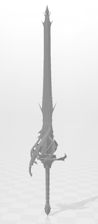 gatekeeper code vein Game cosplay weapon sword 3d print model - Mito3D