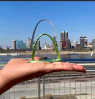 ağ geçidi kemer st Louis Missouri Amerika mimari bina yapı Birleşik Devletleri anıt dönüm noktası mimar mini dünya miniworld3d louis kansas 3d print model - Mito3D