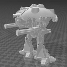 gatling blaster adeptus titanicus epico 3d print model - Mito3D