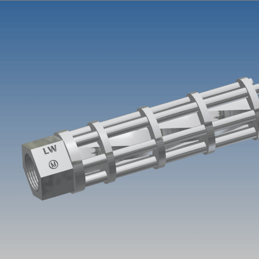 gatling gun gadget 3D print model - Mito3D