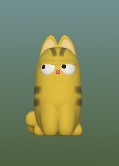 gato kawaii art cat anime cute adorable diseño stl 3d art print impresion dagaesculturas 3d print model - Mito3D