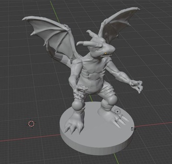 gator dragon yugioh dungeon dice monsters says ddm 3d print model - Mito3D