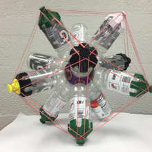 garrafa de gatorade adaptador dodecaedro icosaedro a arte da matemática 3d print model - Mito3D