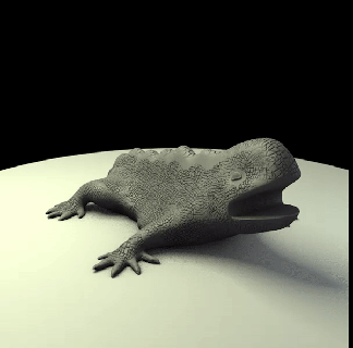 gaudi's lizard salamander gaudi Art ornament decoration statuette 3d print model - Mito3D