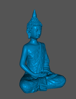 gautama buddha statue figurine religious icon spiritual sculpture sacred representation buddhism meditation symbol peace eastern craftsmanship 3d print model - Mito3D