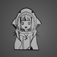 gawr gura vtuber anime girl shark 3d print model - Mito3D