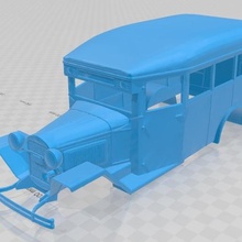 gaz 0330 imprimible cuerpo de autobuses juego el autobús ranura scalextric tamiya rc radio hobby control shell miniz rastreador la deriva 1-10 1-14 1-18 1-24 1-32 3d print model - Mito3D