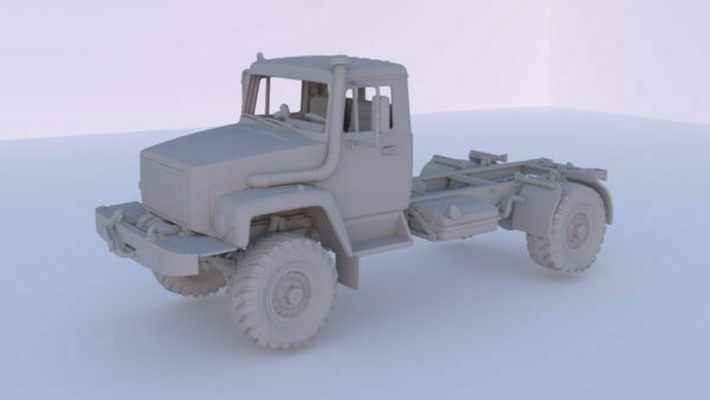 gaz 3308 sadko şasi oyun araçlar ulaşım 3d print model - Mito3D