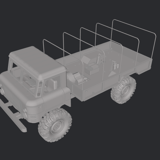 gaz 66 3D print model - Mito3D