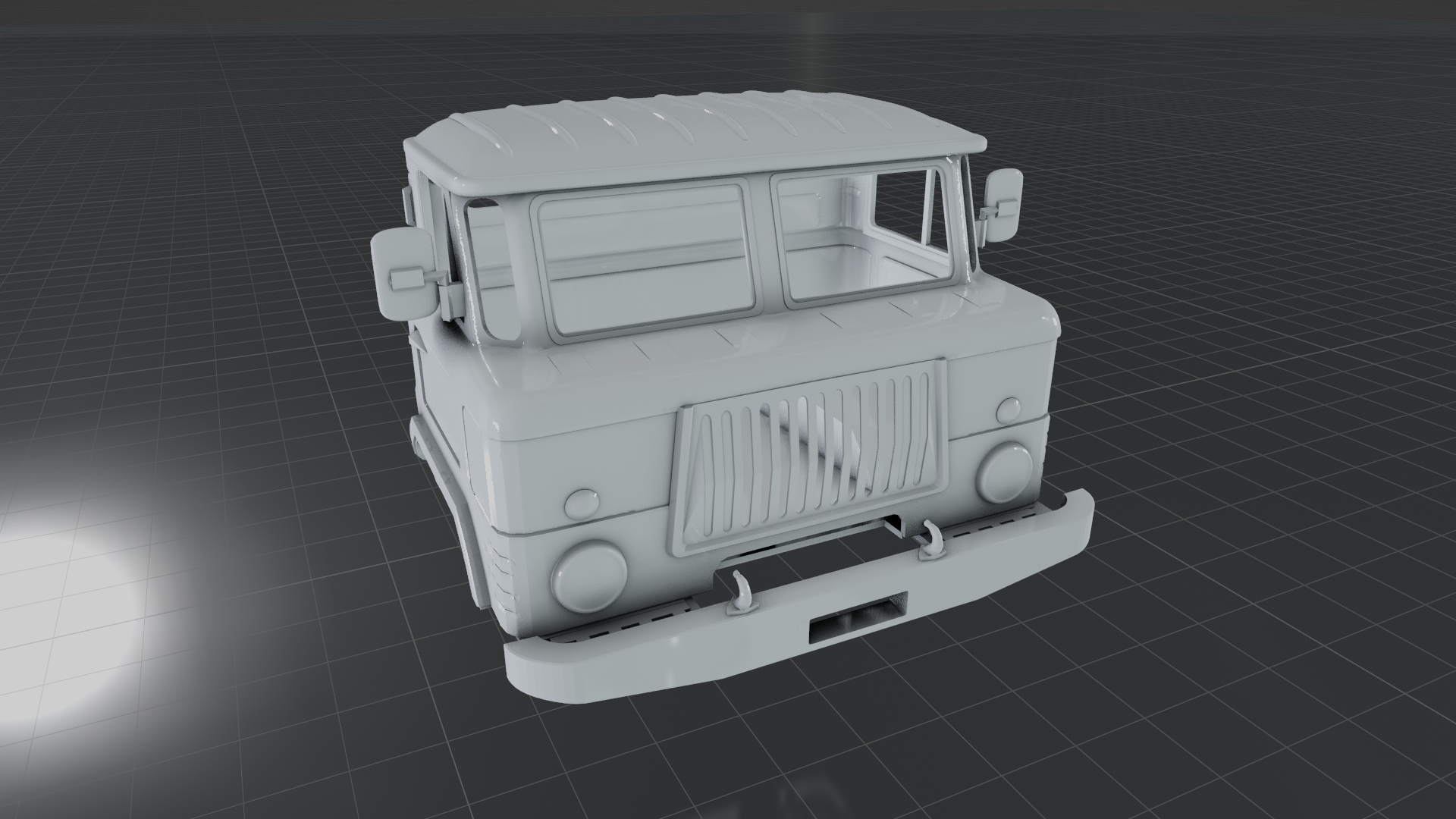 gaz 66 camion cabina 3D print model - Mito3D