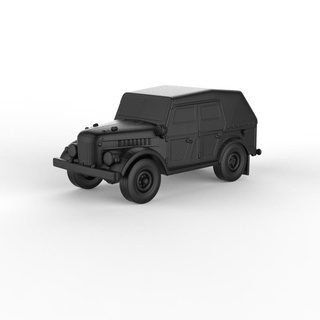 gaz 69a 1953 pre-supported diecast miniatures scalemodels collectibles 1 32 43 64 76 87 cars precision supported hobby diorama vehicles detailing collectors automobilia custom 3d print model - Mito3D