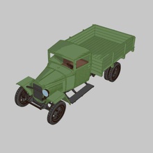156 mm gaz-mm-v savaş kamyon çeşitli oto wargaming 3d print model - Mito3D