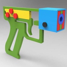 gb22 9 arma fogo suporte adereços 3d print model - Mito3D