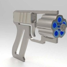 gb22 revolver gun props 3d print model - Mito3D
