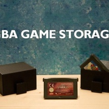 gba game storage home box customized gameboy advance games gaming videogames video organization 3d print model - Mito3D