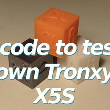 gcode test tronxy x5s x5sa pro outil de 3dprintable 3dprinter 3dprinting l'étalonnage cube sgabolab L'impression 3d tests 3d print model - Mito3D