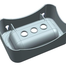 gdg montable en la pared de jabón plato casa placa el monte plástico cuarto baño 3d print model - Mito3D